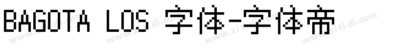 BAGOTA LOS 字体字体转换